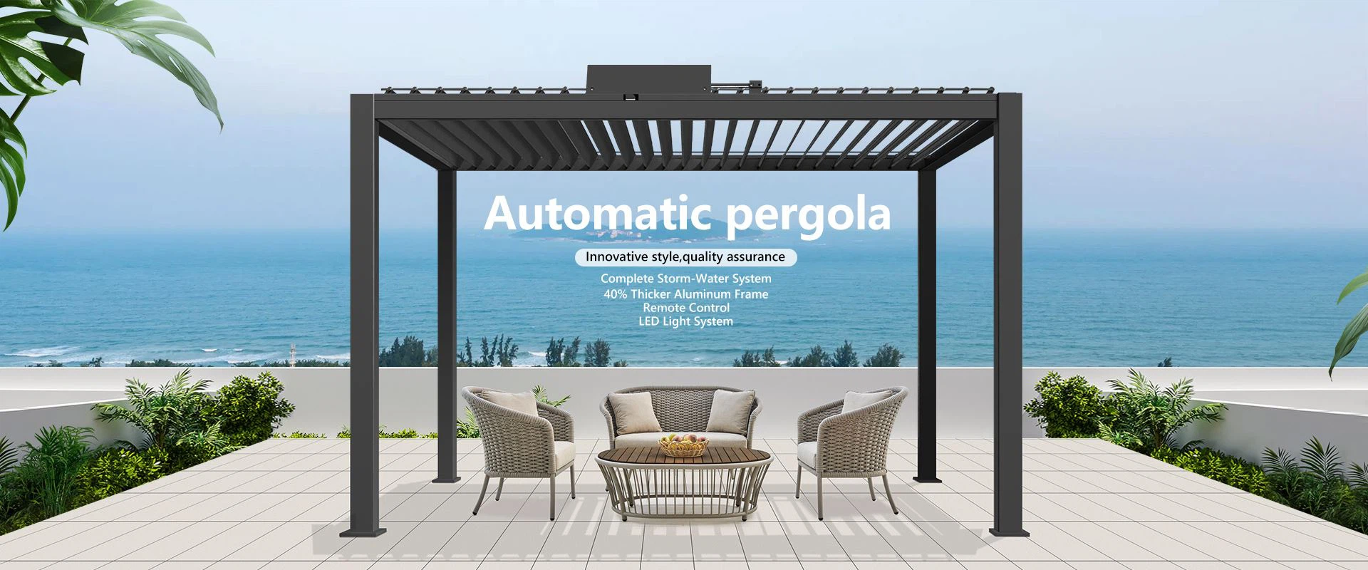 Aluminum pergola